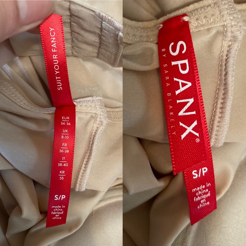 Spanx Suit Your Fancy Strapless Cupped Mid Thigh Bodysuit size S - Picture 14 of 16